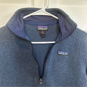 Patagonia Better Sweater 1/4 Zip Pullover Fleece Blue Grey Size Small